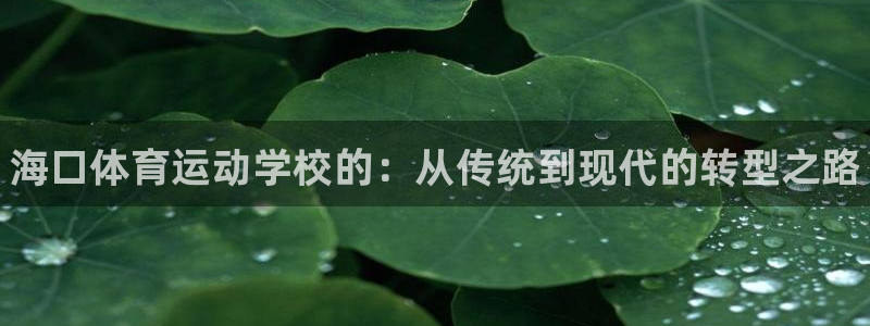注册米兰体育官方正版app：海口体育运动学校的：从传
